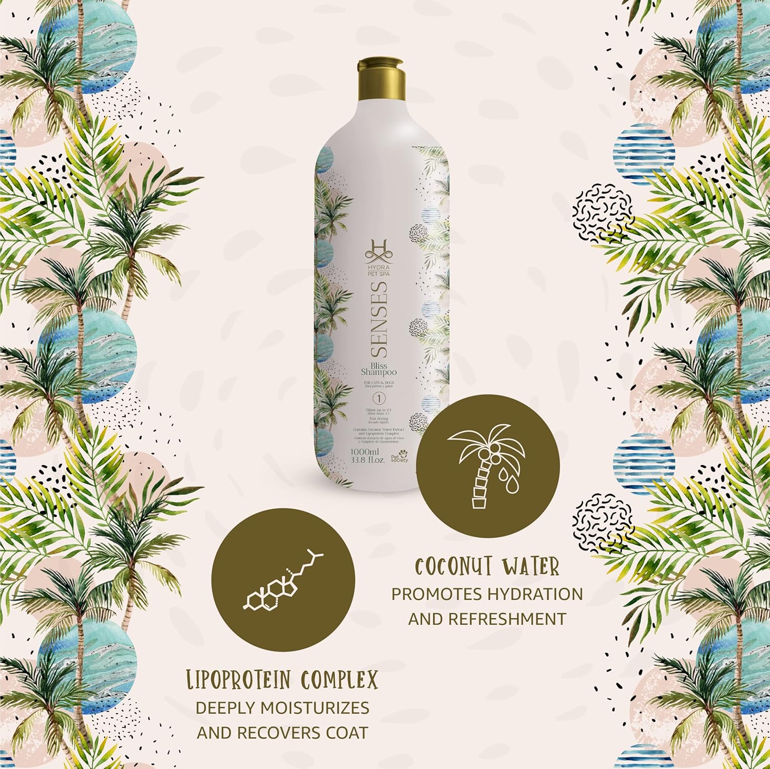 Shampoo para perros Hydra Sense Bliss 1000ml vista 6
