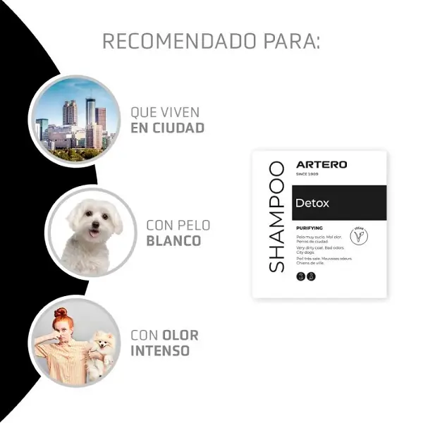 Shampoo para perros Artero Detox 250ml vista 3
